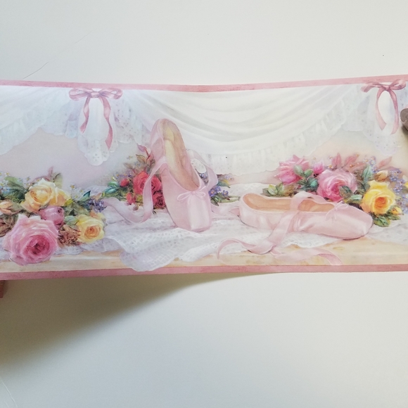 Wallpaper Border Ballet Slippers Girl's Room - Picture 5 of 6